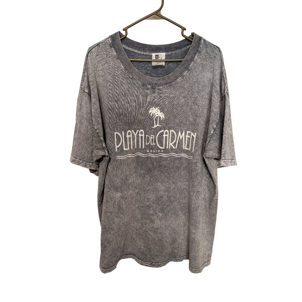 Mr Buho Tshirt Tee Gray Playa Del Carmen Shirt Mens XL Tall